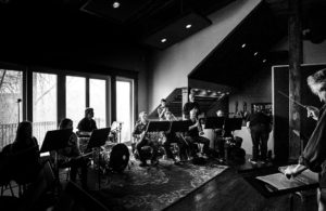 Balsam Range & Atlanta Pops Orchestra Ensemble - MerleFest 2018 rehearsal, Brighter Shade Studios (photo by Jolie Loren Photography)