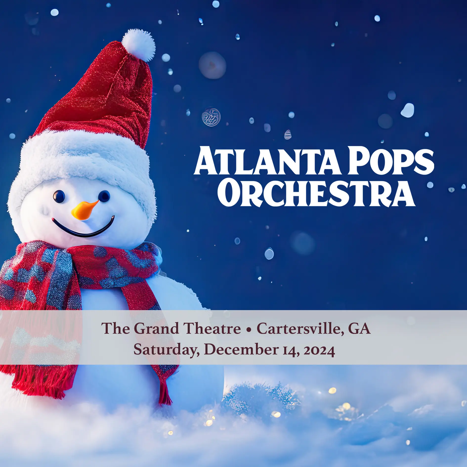Atlanta Pops Orchestra at the Oxford Performing Arts Center presented by the Bernardi Pops Series