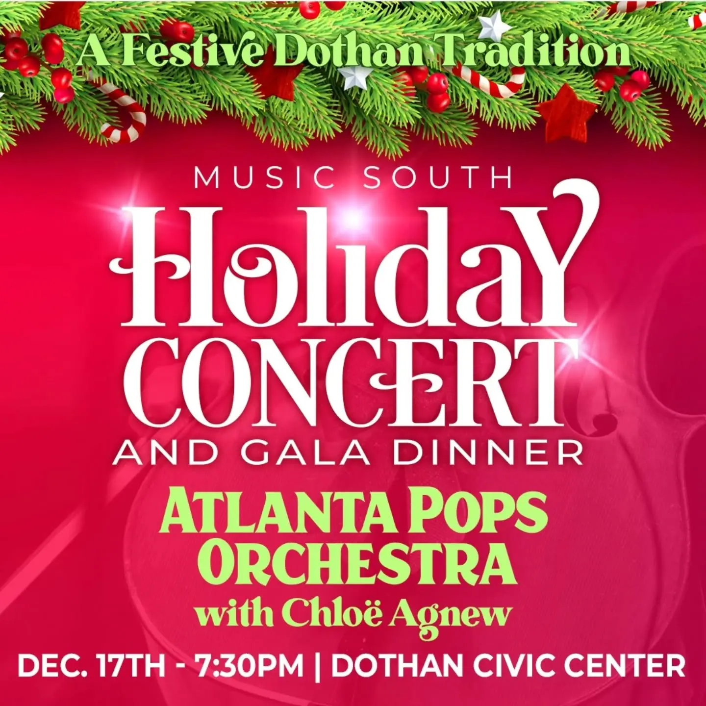 Atlanta Pops Orchestra performance in Dothan, AL for Music South