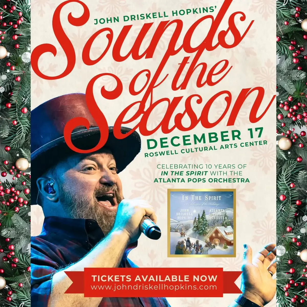 John Driskell Hopkins with the Atlanta Pops Orchestra